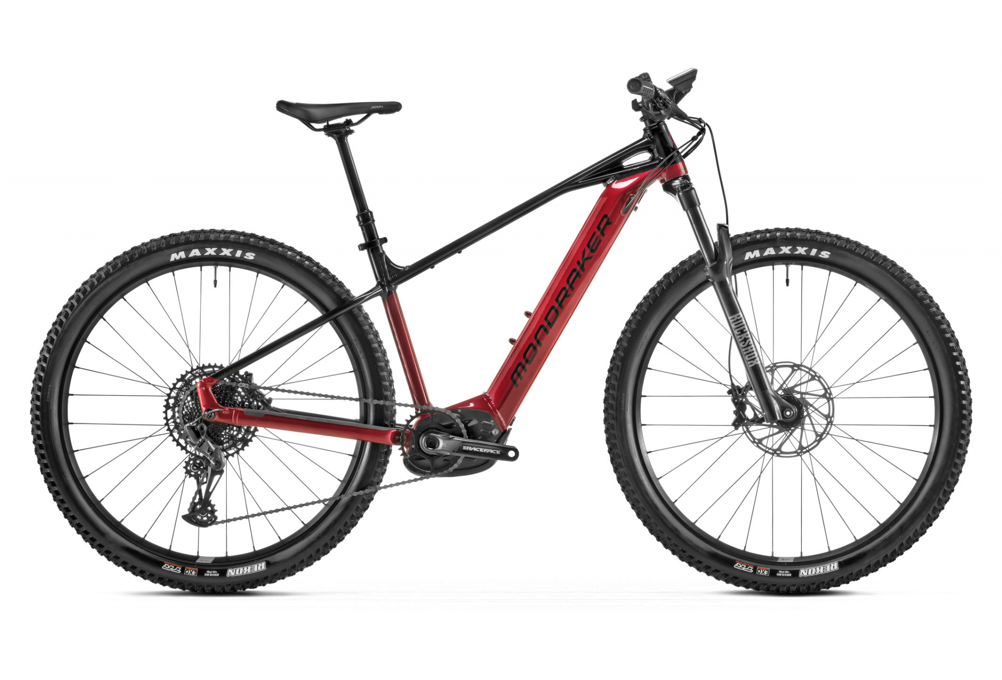 VTT ÉLECTRIQUE SEMI-RIGIDE MONDRAKER PRIME R SRAM SX EAGLE 12V 750 WH 29'' ROUGE NOIR 2022