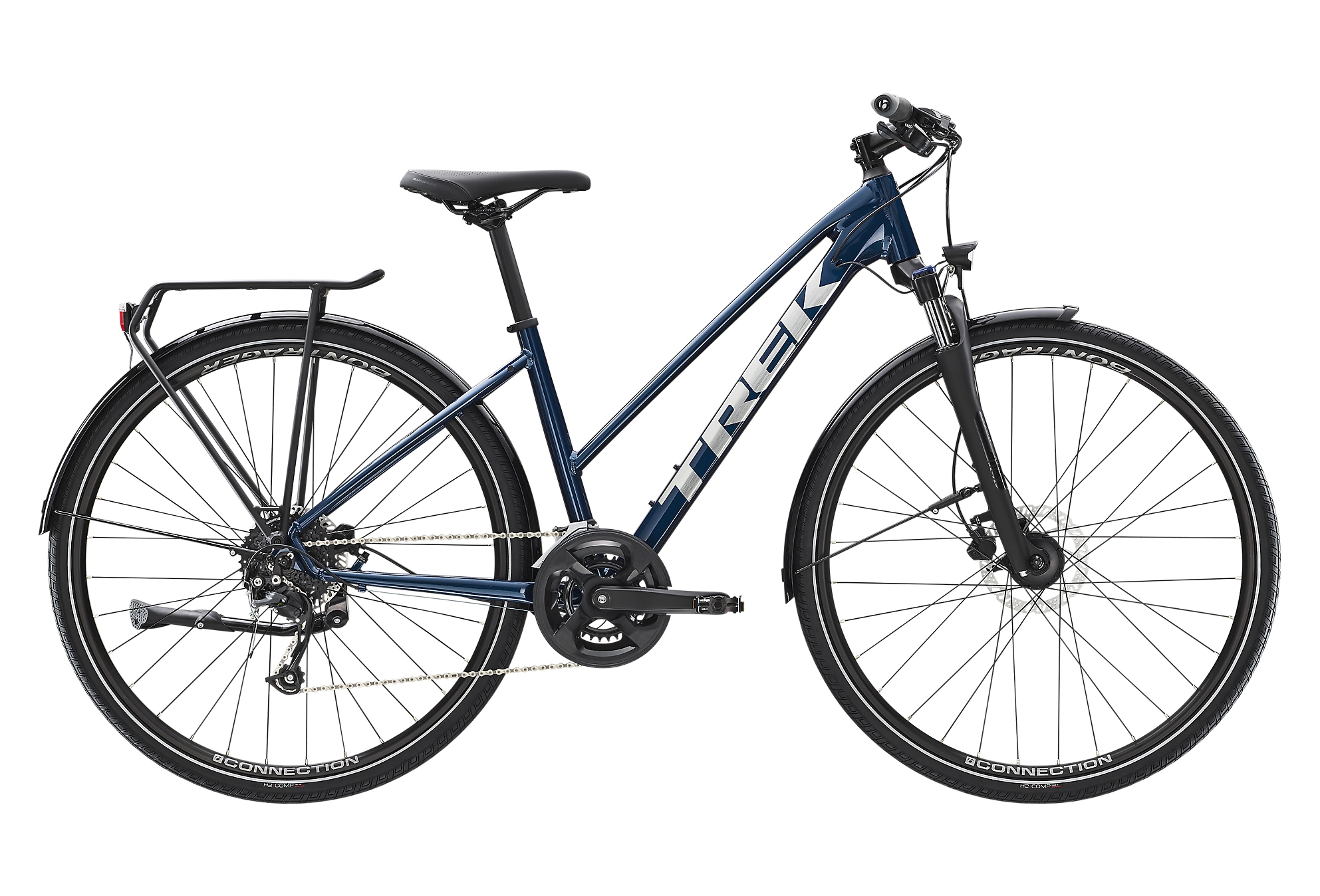 VTC TREK DUAL SPORT 2 EQ STAGGER SHIMANO ACERA/ALTUS 9V 700 MM BLEU MULSANNE 2022