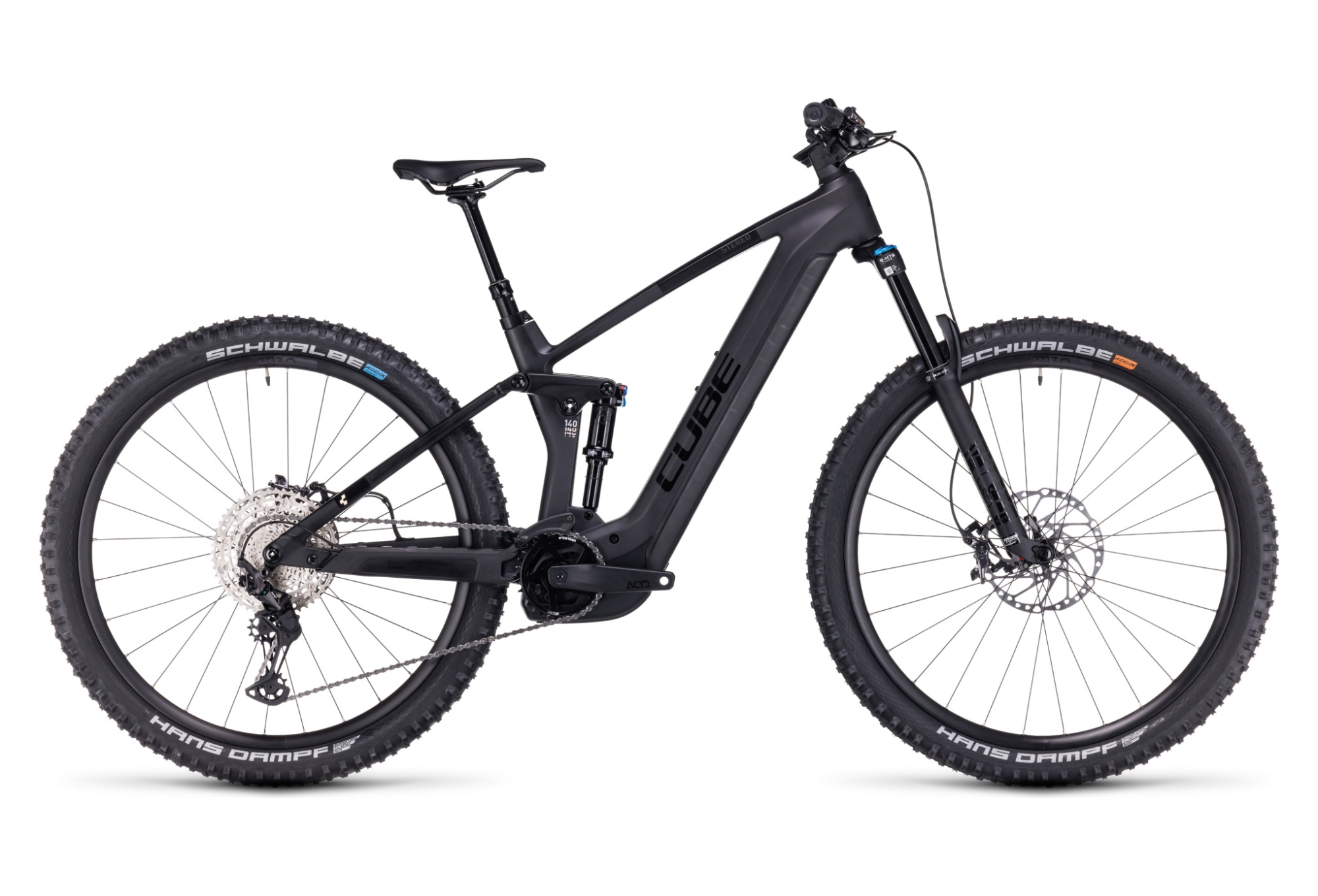 VTT ÉLECTRIQUE TOUT-SUSPENDU CUBE STEREO HYBRID 140 HPC SLX 750 SHIMANO DEORE/XT 12V 750 WH 29'' GRIS CARBON REFLEX 2023