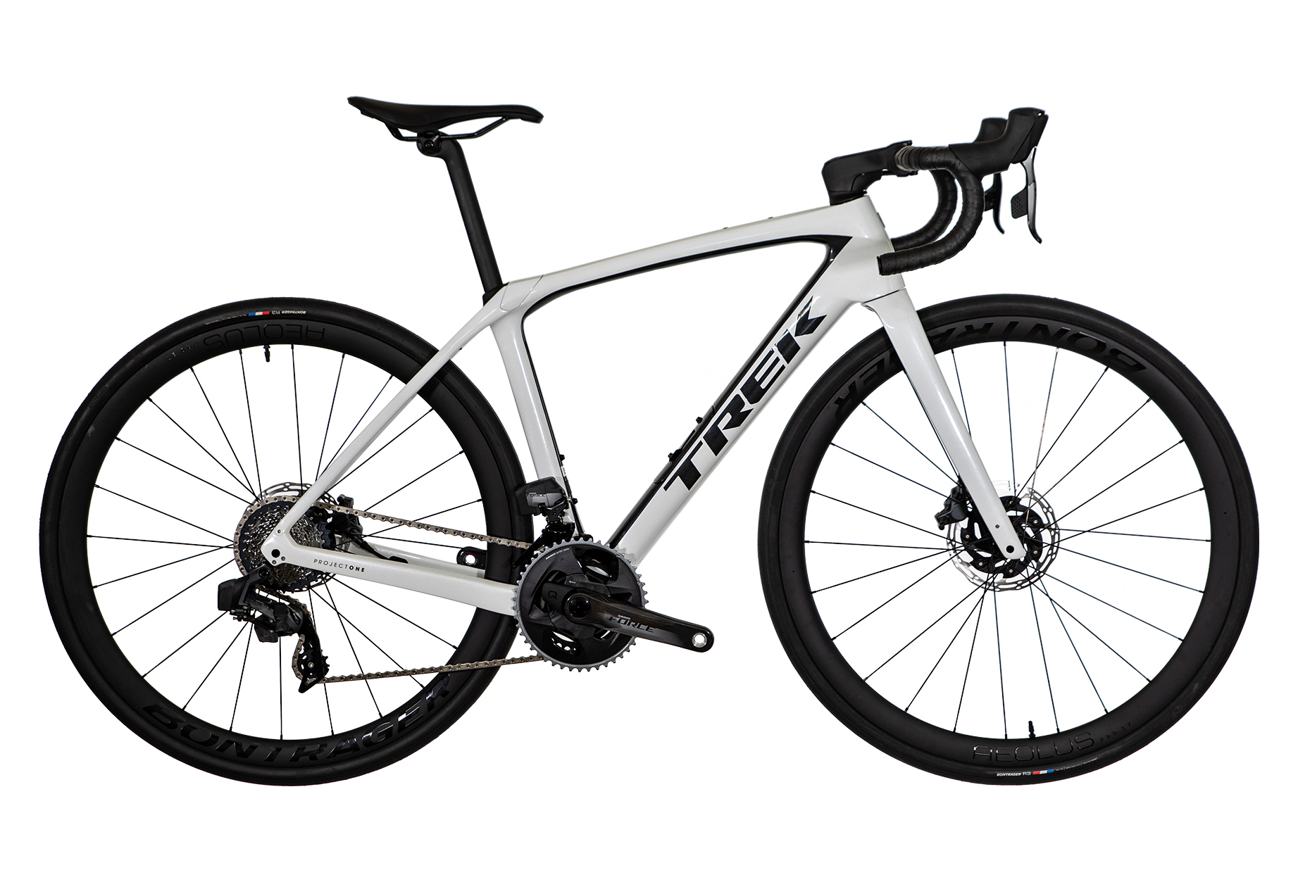 PRODUIT RECONDITIONNÉ - TREK DOMANE SLR 7 SRAM FORCE ETAP AXS 12V CRYSTAL WHITE 2023 TAILLE 52