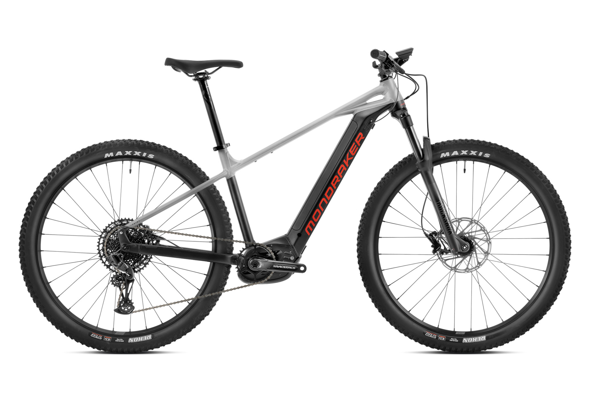 VTT ÉLECTRIQUE SEMI-RIGIDE MONDRAKER PRIME 29 SRAM SX EAGLE 12V 625 WH 29'' NOIR / GRIS 2023