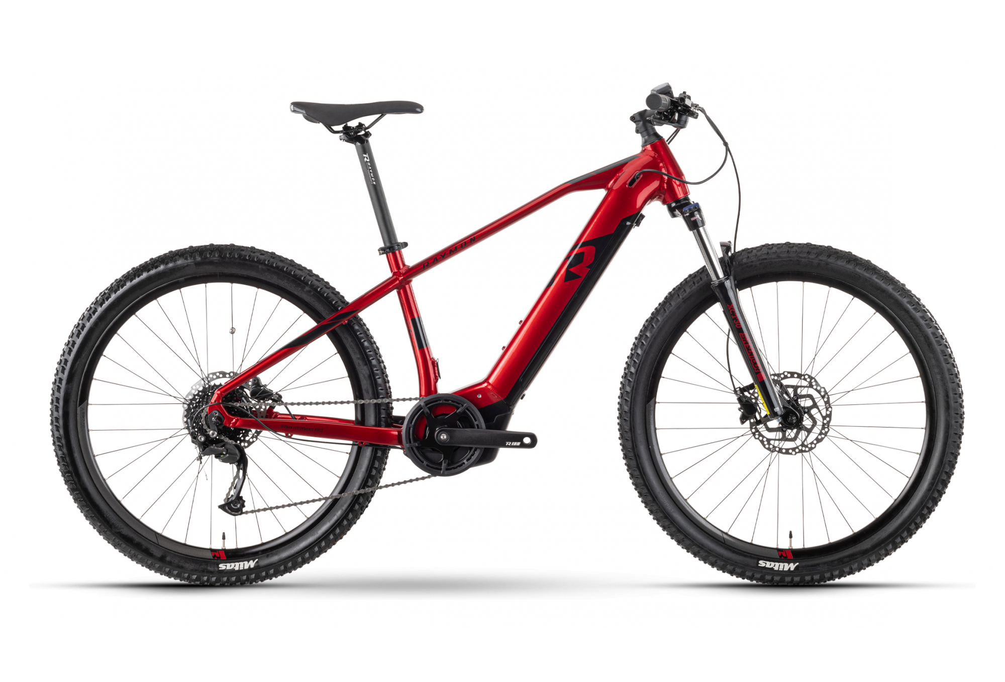 VTT ÉLECTRIQUE SEMI-RIGIDE R RAYMON HARDRAY E 4.0 TEKTRO M350 9V 500 WH 27.5'' ROUGE