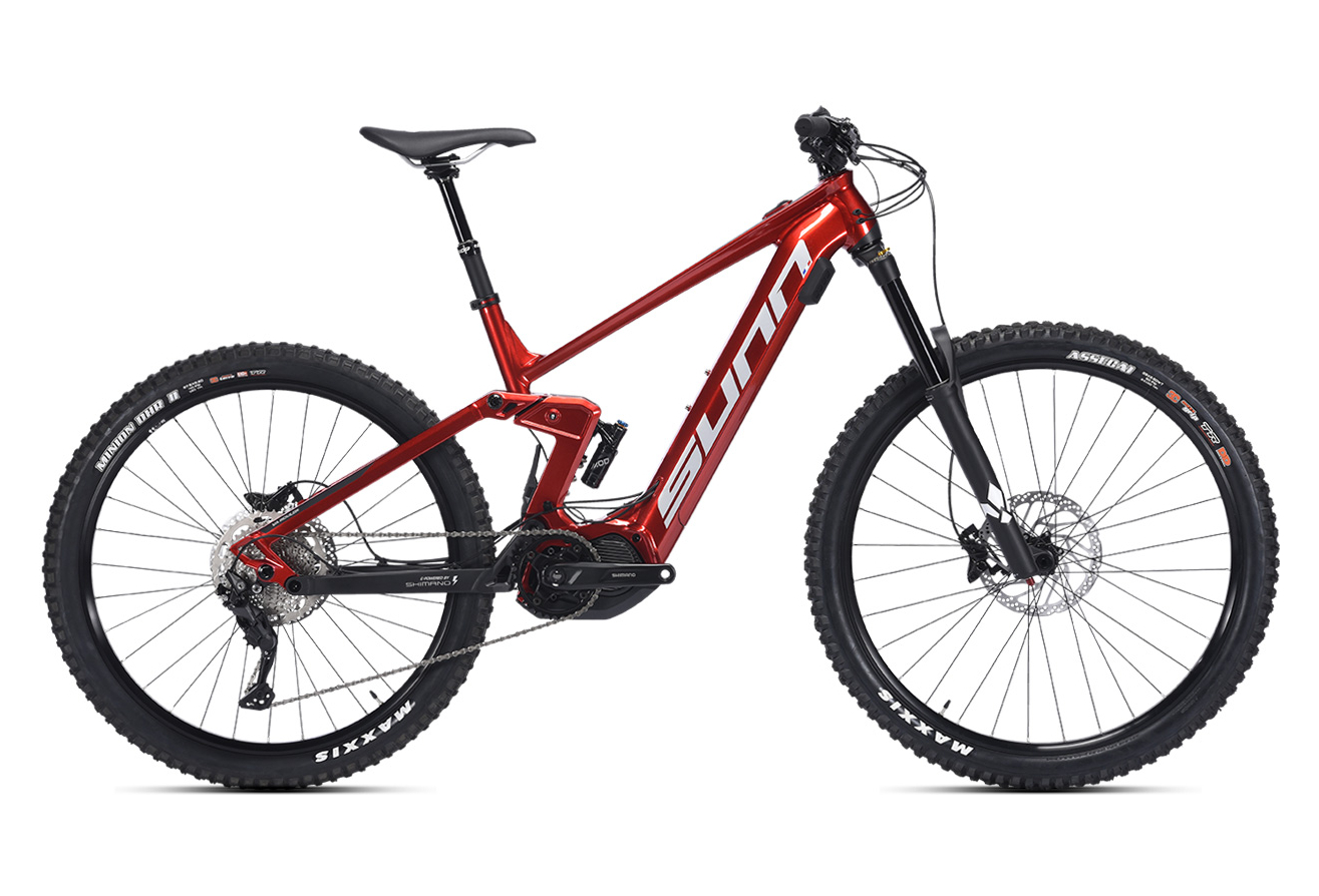 VTT ELECTRIQUE TOUT -SUSPENDU SUNN KERN EL S2 SHIMANO DEORE 10V 630 WH 29'' / 27.5'' ROUGE 2023