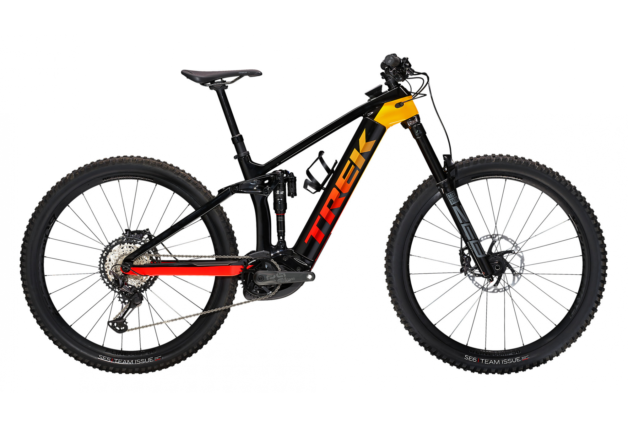 VTT ÉLECTRIQUE TOUT-SUSPENDU TREK RAIL 9.8 XT SHIMANO XT 12V 750 WH 29'' NOIR / ROUGE FADE 2022