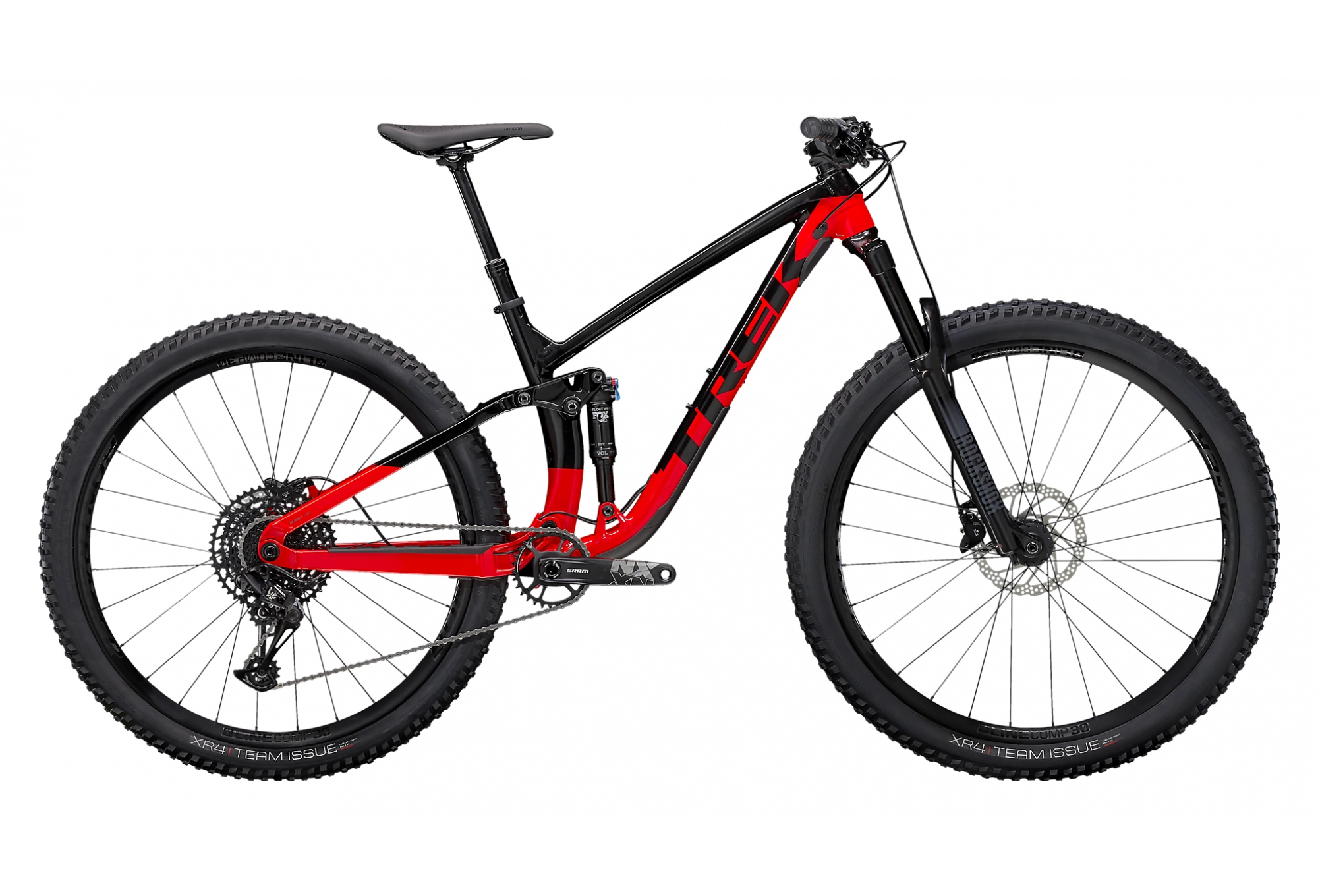 VTT TOUT SUSPENDU TREK FUEL EX 7 29'' SRAM NX EAGLE 12V TREK BLACK/RADIOACTIVE RED 2023